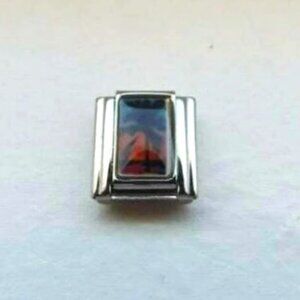 Tropical palm tree photo 9mm stainless steel italian charm bracelet link new